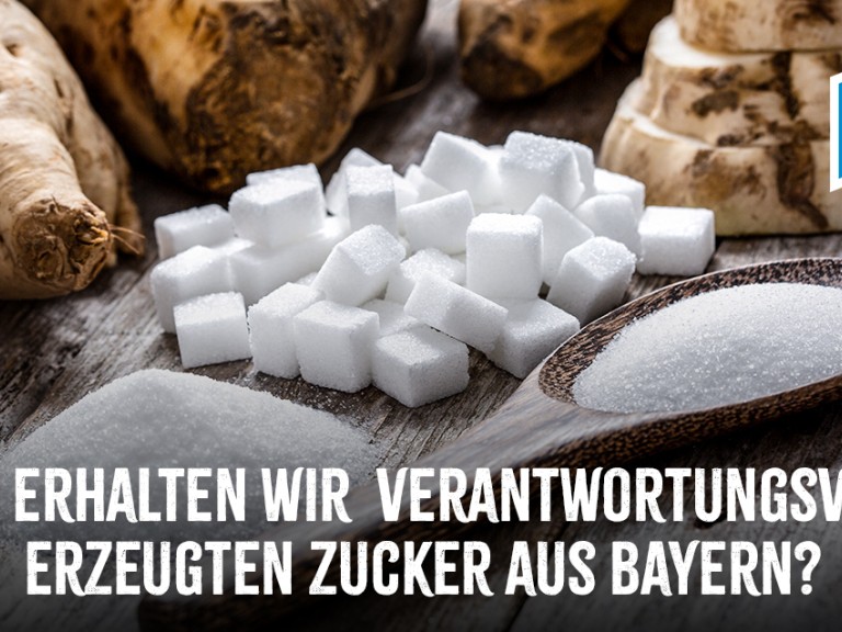 Zuckerwürfel auf einem Tisch