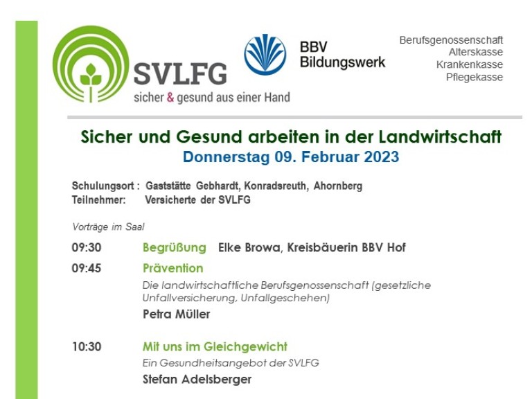Gesundheitstag Hof