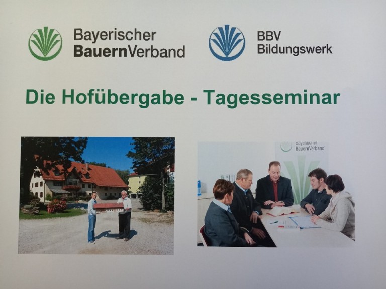 Hofübergabe Tagesseminar