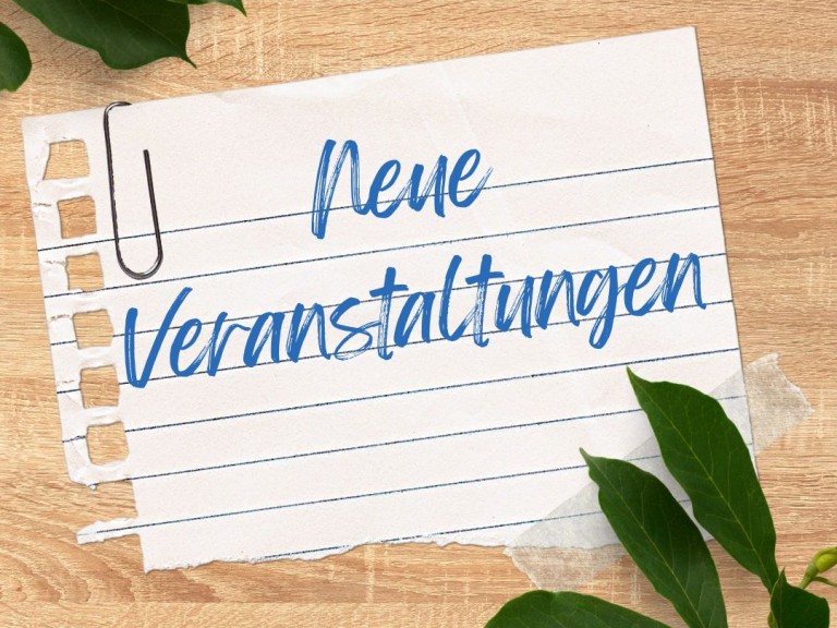 Neue Veranstaltungen
