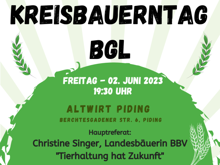 Einladung Kreisbauerntag BGL