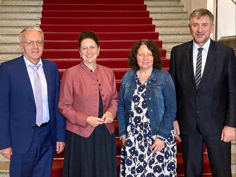 BBV-Spitze mit SPD Generalsekretärin Ruth Müller