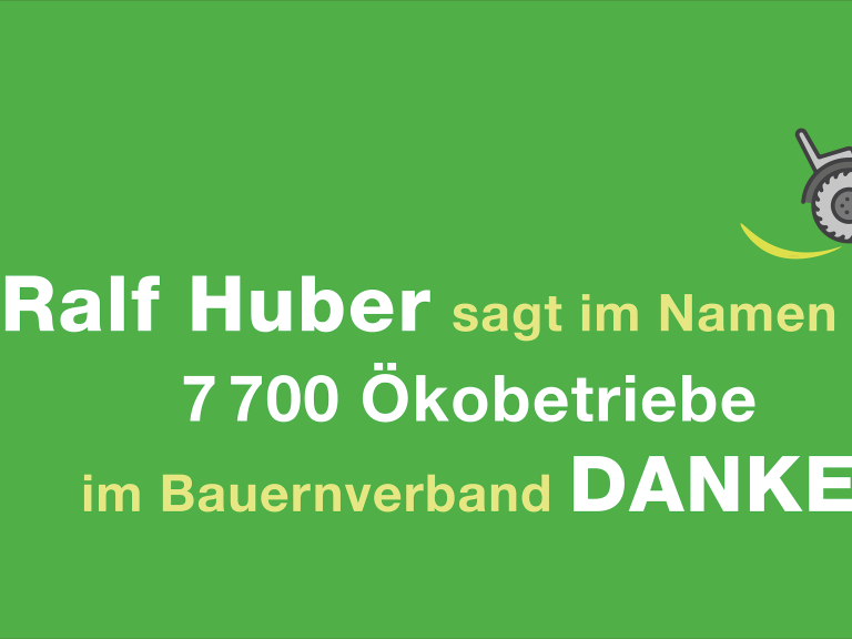 Banner mit Schriftzug