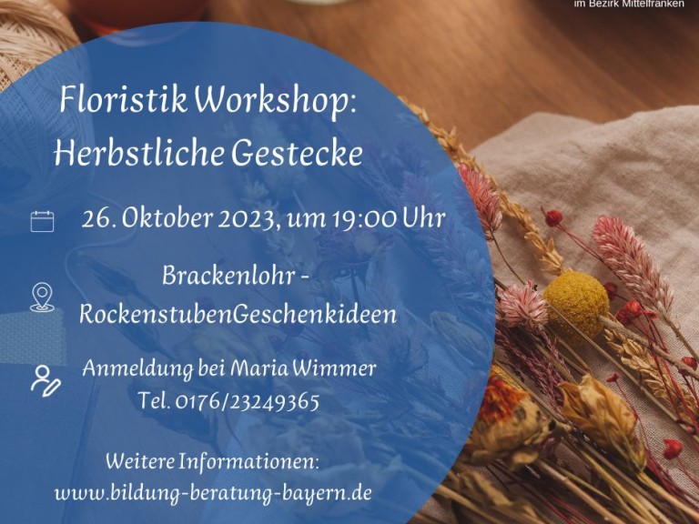 Floristik Workshop Herbst 2023 OV Wiebelsheim