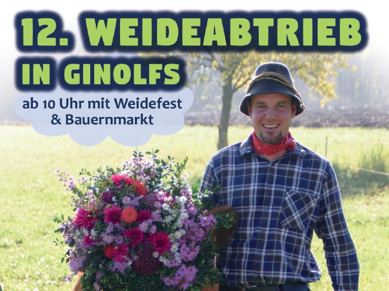 Flyer Weideabtrieb Ginolfs