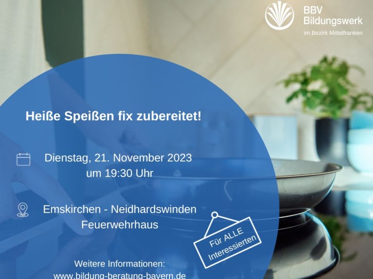 Vortrag Heiße Speisen fix zubereitet OV Neidhardswinden, KV NEA-BW