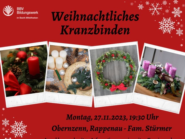 Weihnachtliches Kranzbinden KV NEA-BW