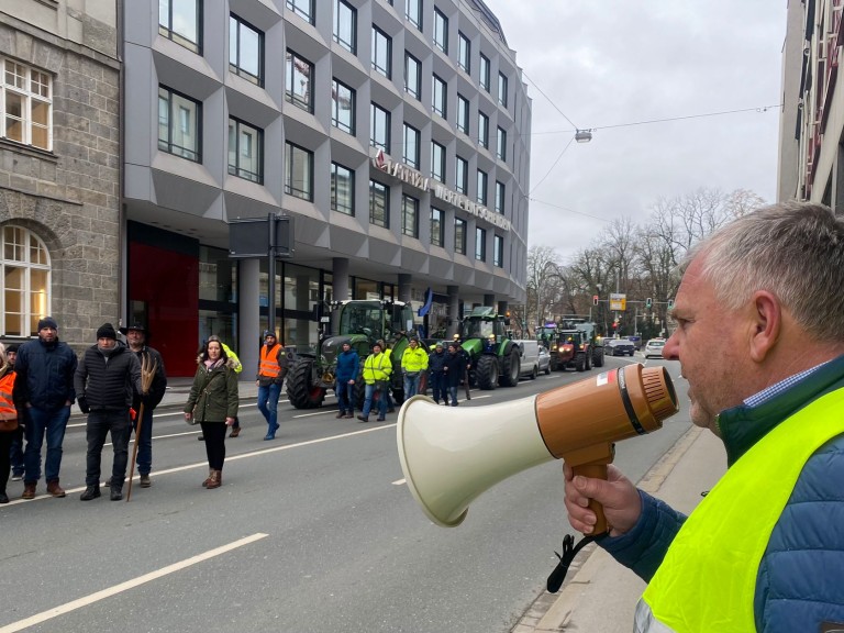 Protestaktion in Augsburg