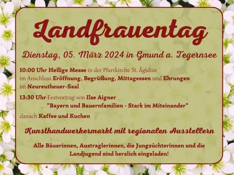 Landfrauentag Kreisverband Miesbach