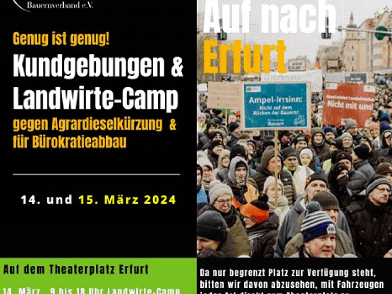 Kundgebung anlässlich der AMK in Erfurt