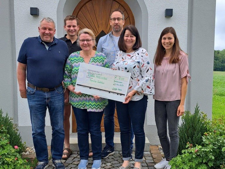 Spendenübergabe Familie Siebler