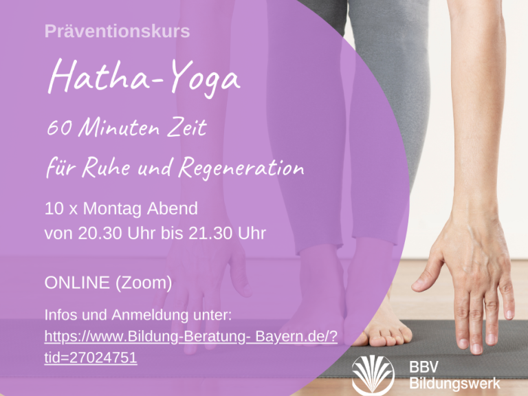 Hatha-Yoga online 10 Abende