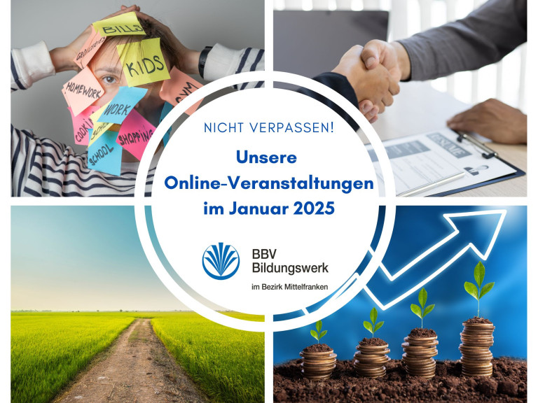 BBV-Bildungswerk: Online-Veranstaltungen im Januar 2025