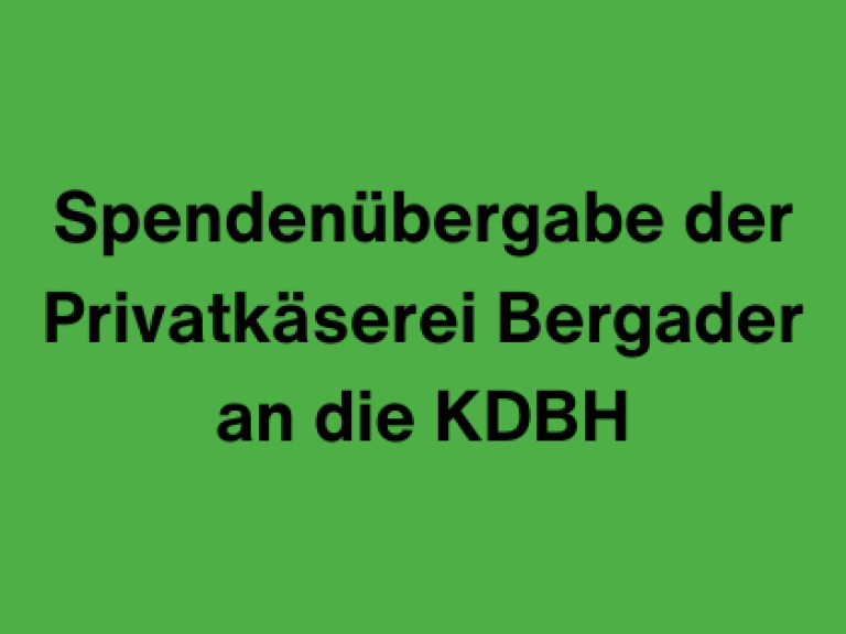 Spendenübergabe