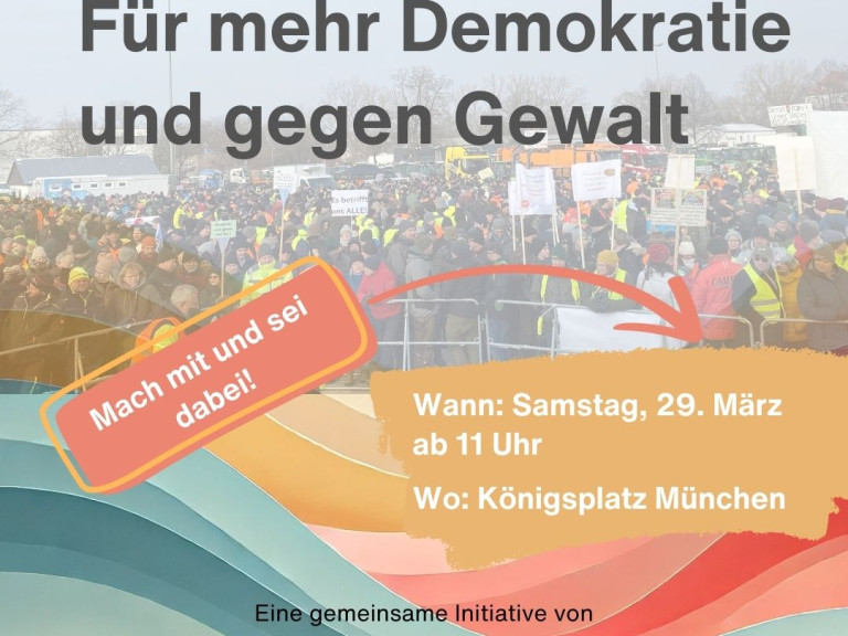 Für mehr Demokratie und gegen Gewalt