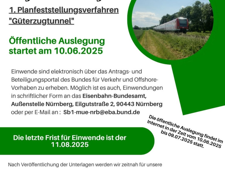 1. Planfeststellungsverfahren "Güterzugtunnel"