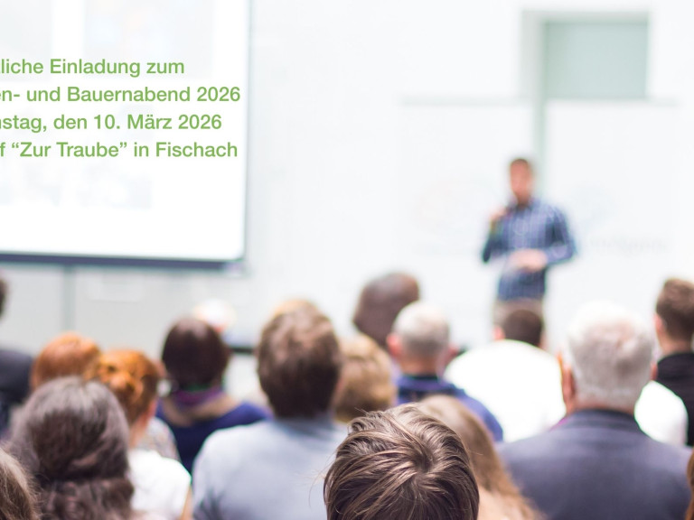 Einladung zum Bäuerinnen- und Bauernabend 2026 am Dienstag, 10.03.2026 im Gasthof "Zur Traube" in Fischach