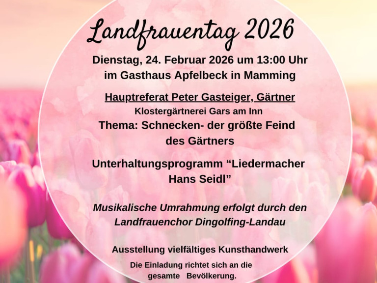 Einladung zum Landfrauentag 2026