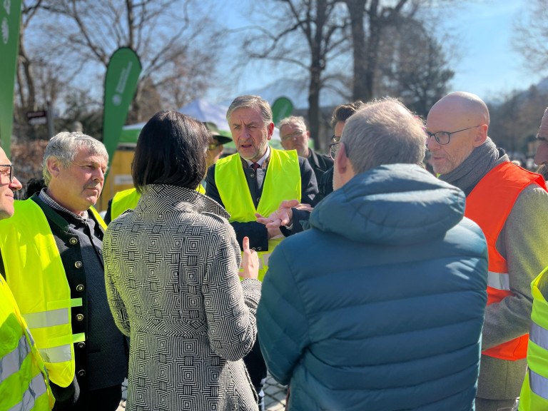 Im Austausch mit BBV Präsident Günther Felßner 
