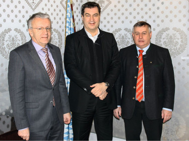 Georg Wimmer und Walter Heidl bei Markus Söder