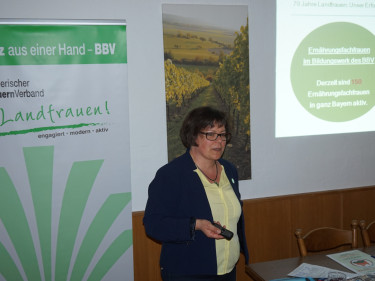 Kreisbäuerin Renate Ixmeier bei der Ansprache