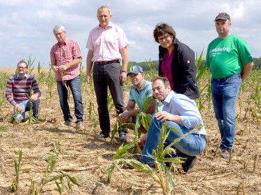 Gruppenbild Erntepressegespräch in Langensteinach