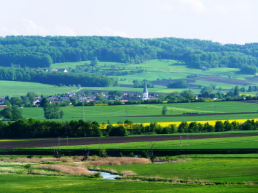 Ortsansicht und Gegend von Meinheim