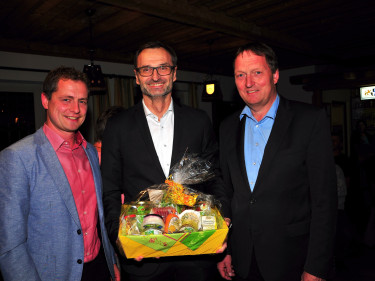 Josef Hasler mit Bgm. Holger Bär und KOM Karl Lappe