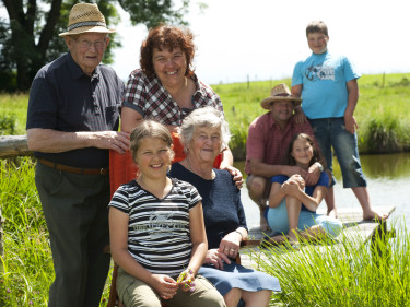 Familie jung und alt