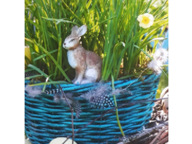 Gartenbäuerinnen Gesteck Ostern