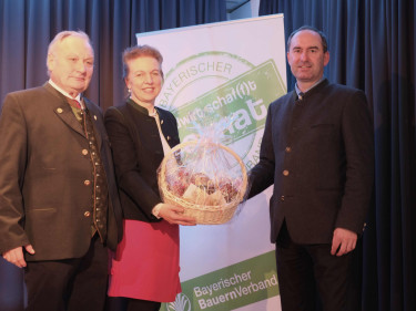 KOm Georg Zankl, Hubert Aiwanger und KB Anita Painhofer