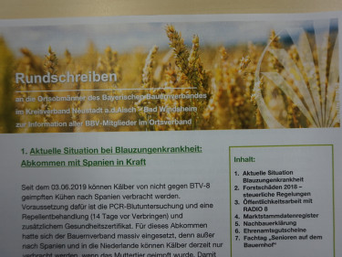 OOM-Rundschreiben Juni / Juli 2019