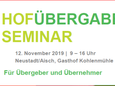 Hofübergabeseminar für Übergeber und Übernehmer