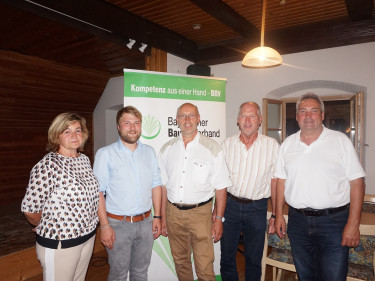 Kreisvorstandschaft mit Herrn Meindl und Herrn Hammerschmidt