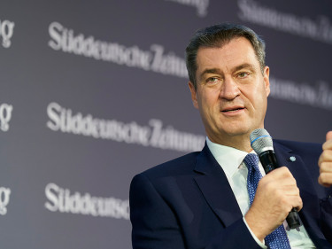 Markus Söder auf dem Wirtschaftsforum der Süddeutschen Zeitung