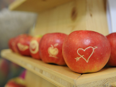 Apfel mit Herz