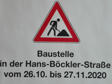 Baustelle an BBV Geschäftsstelle