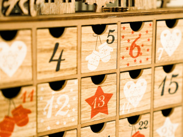 Adventskalender zur Einstimmung auf die vorweihnachtliche Zeit. 