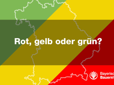 rotes, grünes, gelbes Gebiet