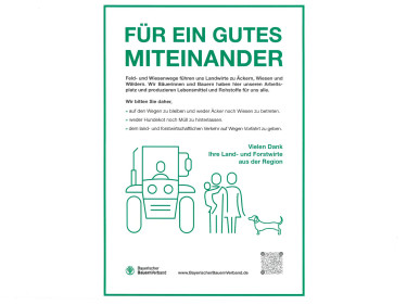 Plakat "Für ein gutes Miteinander"