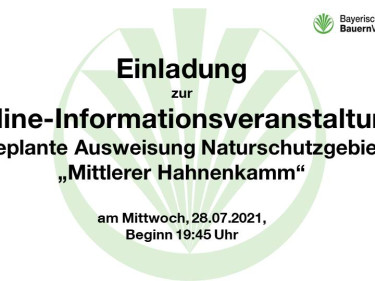 Infoveranstaltung NatSchGeb Hahnenkamm
