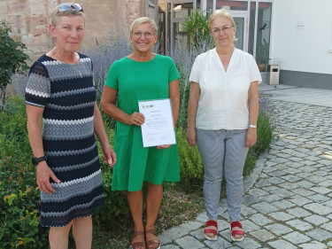 Übergabe Leader Förderurkunde