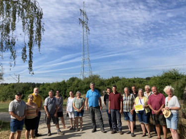 Juraleitung und Umspannwerk in Ludersheim