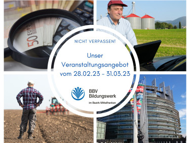 Veranstaltungsangebot BBV-Bildungswerk Mittelfranken März 2023