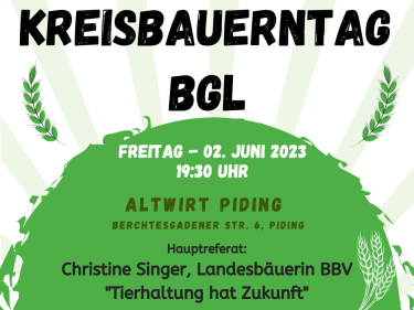 Einladung Kreisbauerntag BGL