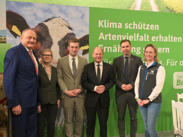 BJB-Vorsitzender Fleischmann im Gespräch mit Bundeskanzler Scholz