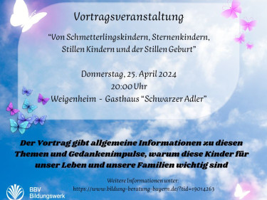 Vortrag zum Umgang mit ganz früh verstorbenen Kindern 