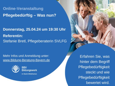 Pflegebedürftig