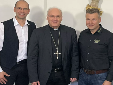 Ely Eibisch, Vizepräsident Bayerischer Bauernverband, Bischof Dr. Rudolf Voderholzer, Claus Hochrein, Vorstand 'Landwirtschaft verbindet Bayern e.V.', Generalvikar Dr. Roland Batz.