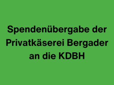 Spendenübergabe